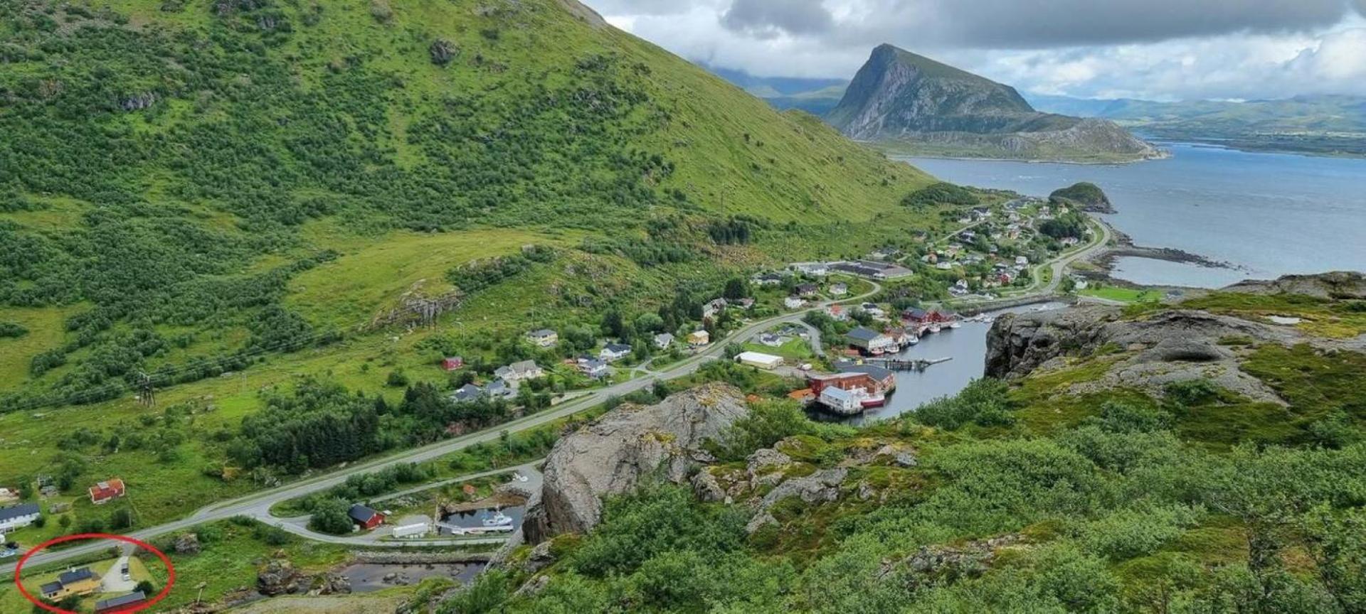 Koselig hus på Napp i Lofoten Eksteriør bilde