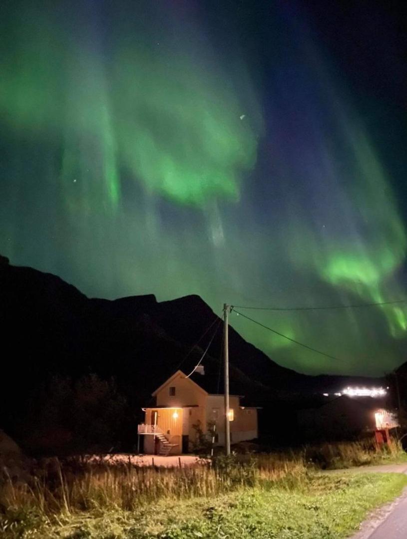 Koselig hus på Napp i Lofoten Eksteriør bilde