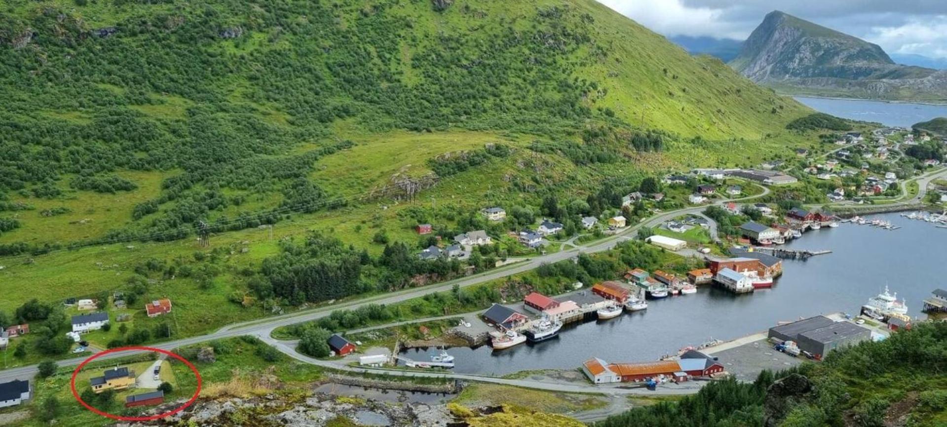 Koselig hus på Napp i Lofoten Eksteriør bilde