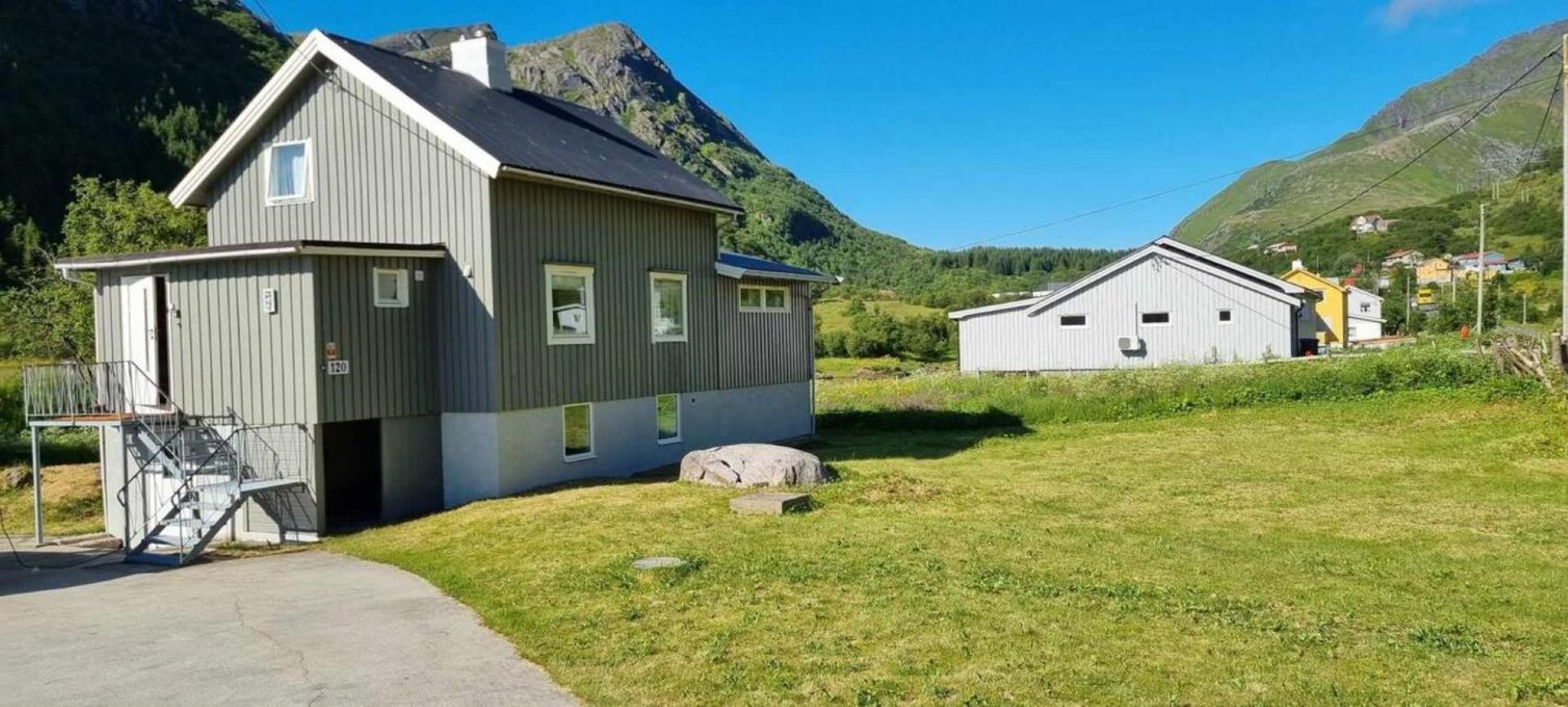 Koselig hus på Napp i Lofoten Eksteriør bilde